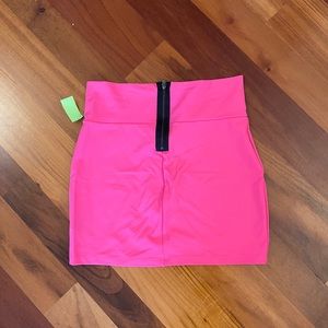 Hot pink bodycon skirt